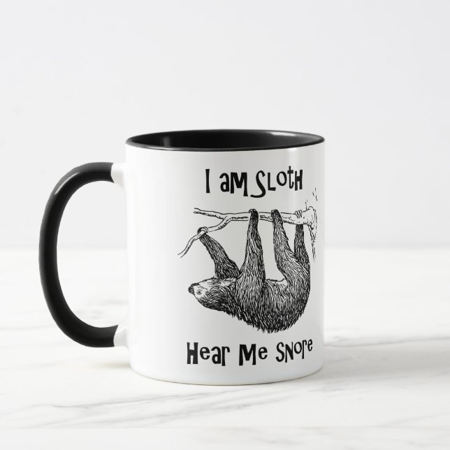 Caneca Eu sou Sloth, ouve-me roncar! (Esquerda)