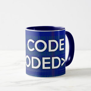 Caneca EU SOU UM CÓDIGO DE UM Computador BLOQUEADO