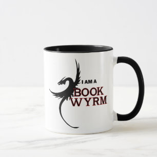 Caneca Eu sou um livro Wyrm (um lado impresso)