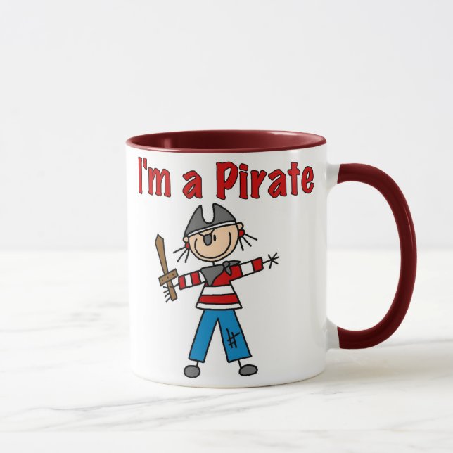 Caneca Eu sou um pirata (Direita)