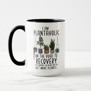 Caneca Eu sou um Plantaholismo no Pai da Fábrica Engraçad
