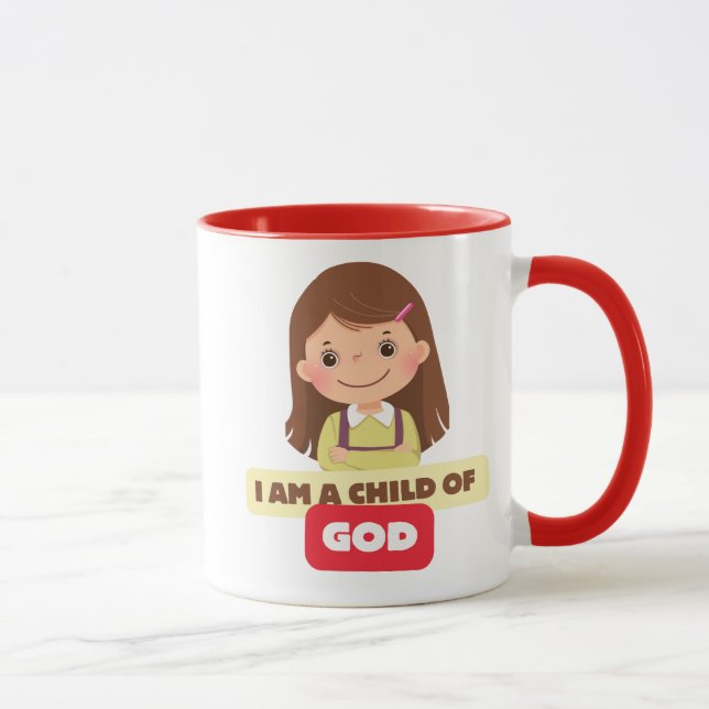 Caneca Eu sou uma criança de DEUS Mug (Direita)