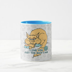 Caneca Eu te amo assim que sou gato