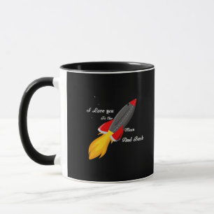 Caneca Eu Te Amo Até a Lua e de Volta à Raquete Gráfica