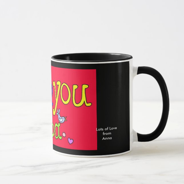 Caneca Eu te amo babá a personalizar (Direita)