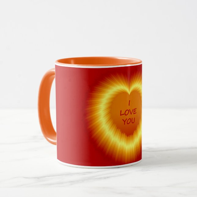 Caneca EU TE AMO, Combo Mug. (Frente Esquerda)