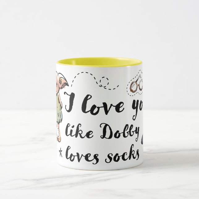 Caneca Eu Te Amo Como Dobby Ama Meias (Centro)