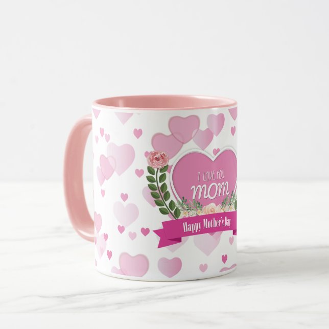 Caneca Eu Te Amo Mãe - Mug (Frente Esquerda)