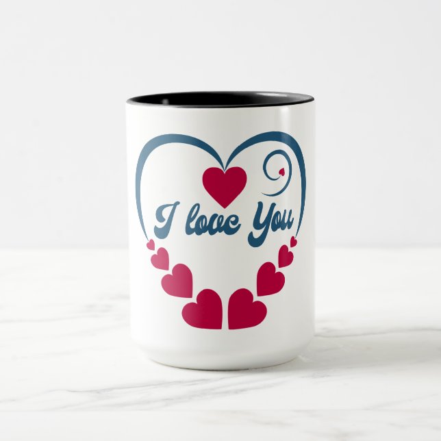 Caneca Eu te amo presente (Centro)