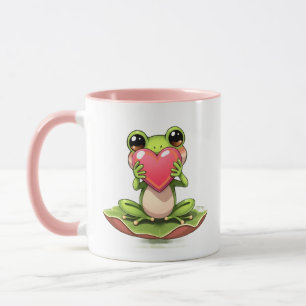 Caneca Eu Te Amo Sapo Chibi Personalizado