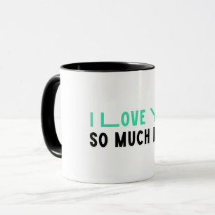 Caneca Eu Te Amo Tanto Mãe Tipografia Arte Moderna