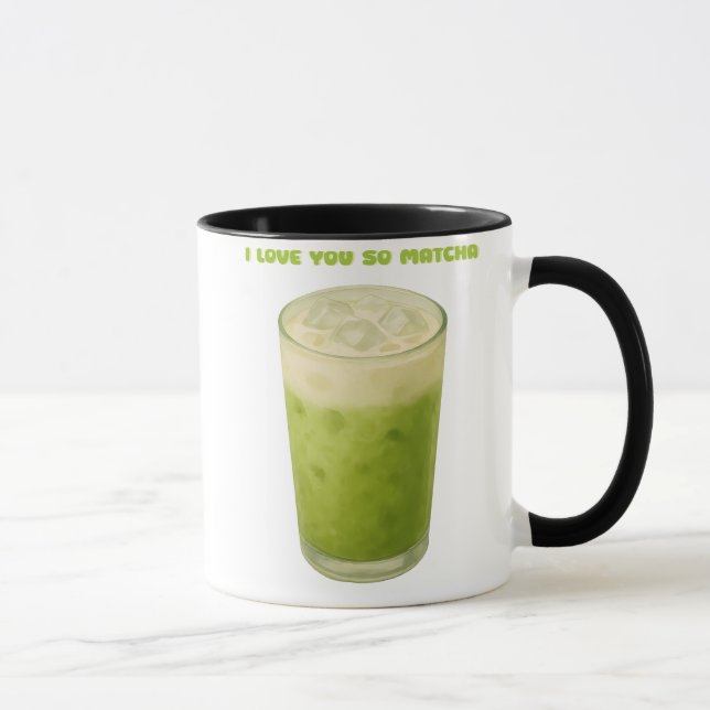 CANECA EU TE AMO TÃO CORPO, MATCHA GREEN TEA AMOR (Direita)