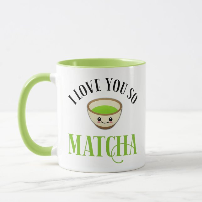 Caneca Eu Te Amo Tão Matcha (Esquerda)