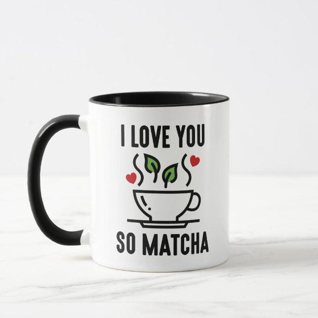 Caneca Eu Te Amo Tão Matcha (Esquerda)