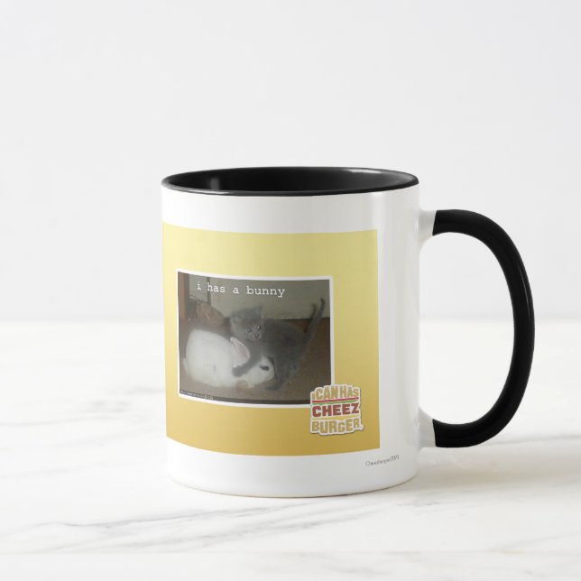 Caneca Eu tenho um coelho (Direita)