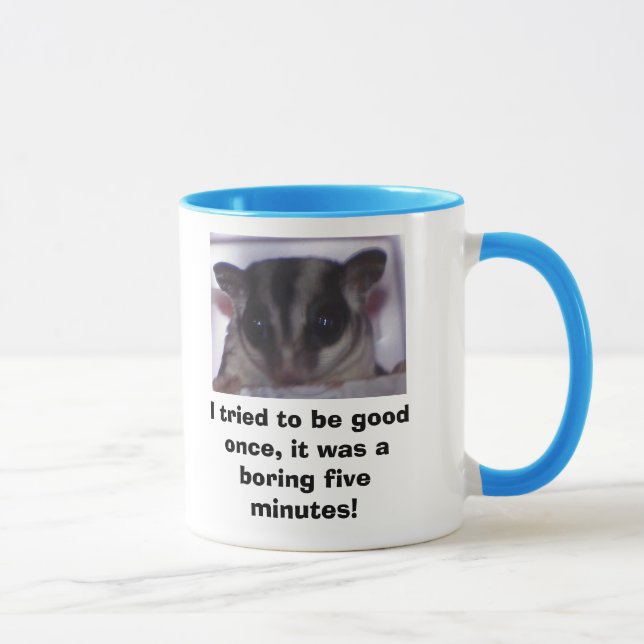 Caneca Eu tentei ser bom uma vez, ele… (Direita)