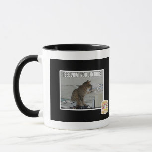 Caneca Eu ver o que você fez lá