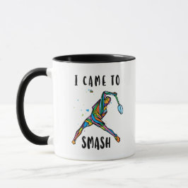 Caneca Eu Vim Para Esmagar Presente de Esportes para Joga