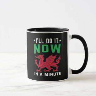 Caneca Eu vou fazer isso agora em um minuto... Engraçados