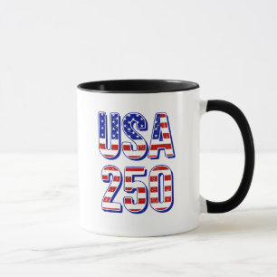 Caneca EUA 250º Aniversário 1776-2026 Patriótico American