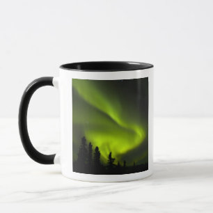 Caneca EUA, Alaska, Chena Hot Primaveras. Aurora Borealis