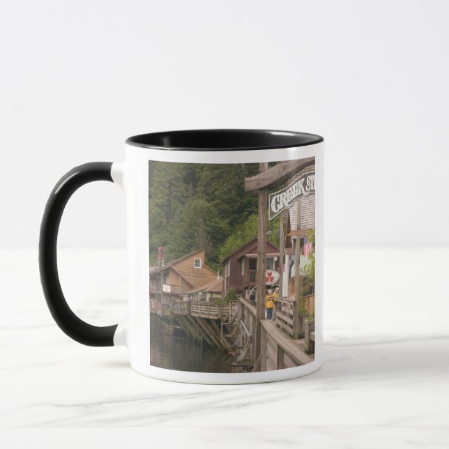 Caneca EUA, Alaska, Ketchikan, Creek Street, centro (Esquerda)