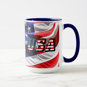 Caneca EUA - Bandeira americana