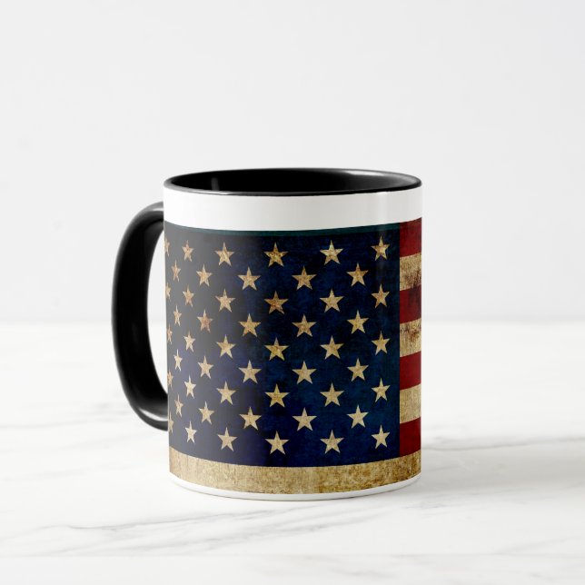 Caneca EUA / Bandeira esvajada (Frente Esquerda)