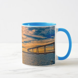 Caneca EUA, CA, Ponte da Baía de San Diego-Coronado
