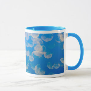 Caneca EUA, Califórnia. Águas-vivas na Baía de Monterey
