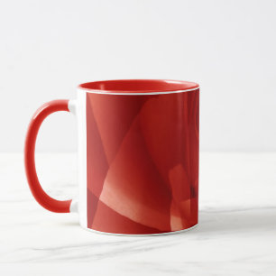 Caneca EUA, Colorado, Lafayette. Montagem de rosa vermelh