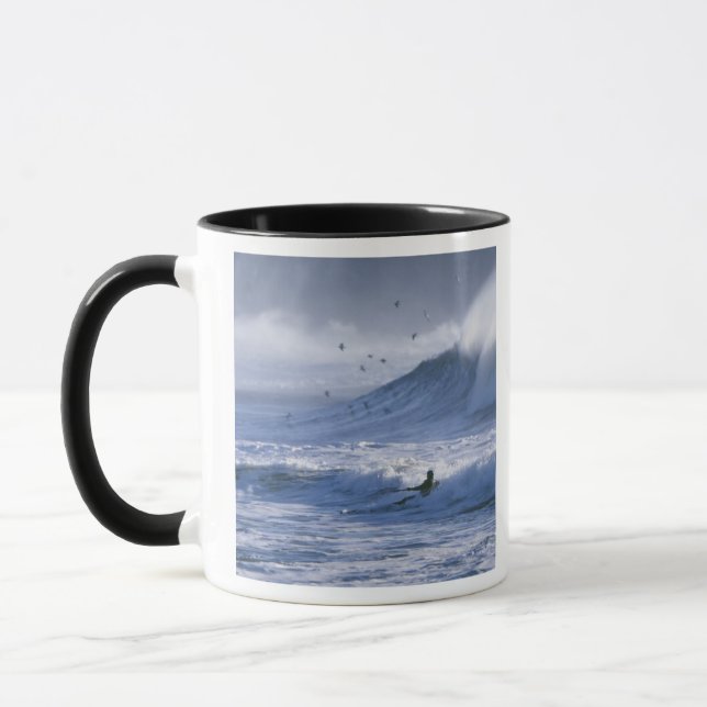 Caneca EUA, Estado de Washington, La Push. Homem caiaque (Esquerda)