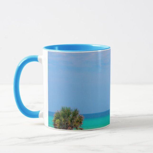 Caneca EUA, Flórida. Palmeiras na costa de Emerald (Esquerda)