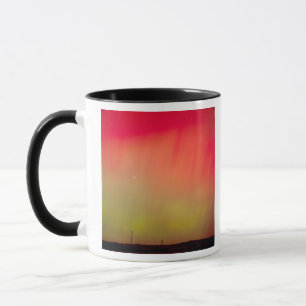Caneca EUA, Idaho. Aurora borealis, luzes de norte às 2