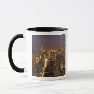 Caneca EUA, Illinois, Chicago: Vista da Noite do Loop 2