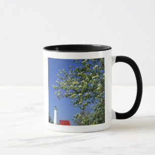 Caneca EUA, Michigan, East Tawas. Farol de Tawas com