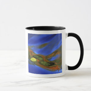 Caneca EUA, Michigan, Upper Peninsula, folha de bétula em