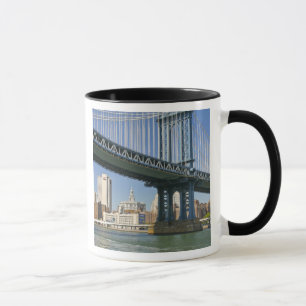 Caneca EUA, Nova York, Nova Iorque. Ponte Manhattan