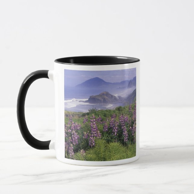 Caneca EUA, Oregon, Nesika Beach. Lupino e Oregon (Esquerda)