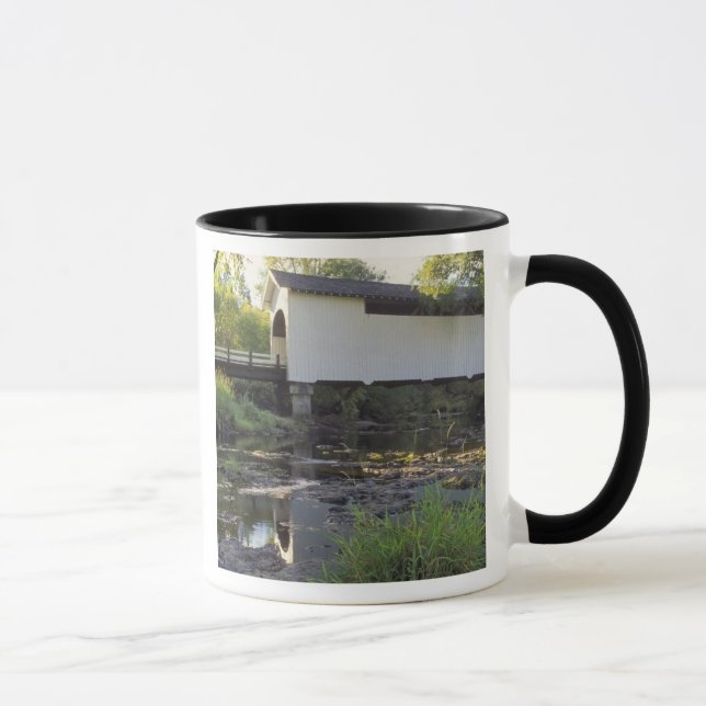 Caneca EUA, Oregon. Ponte coberto Harris sobre Marys (Direita)