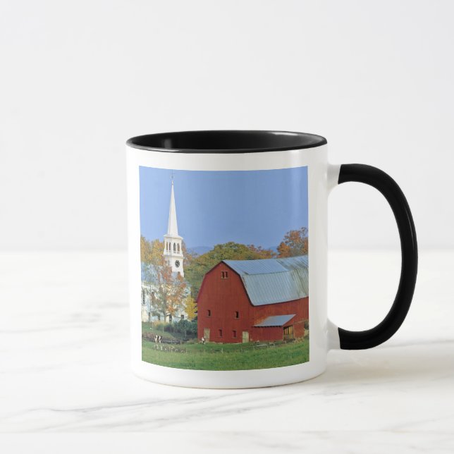 Caneca EUA, Vermont, Peacham. Um celeiro e um branco (Direita)