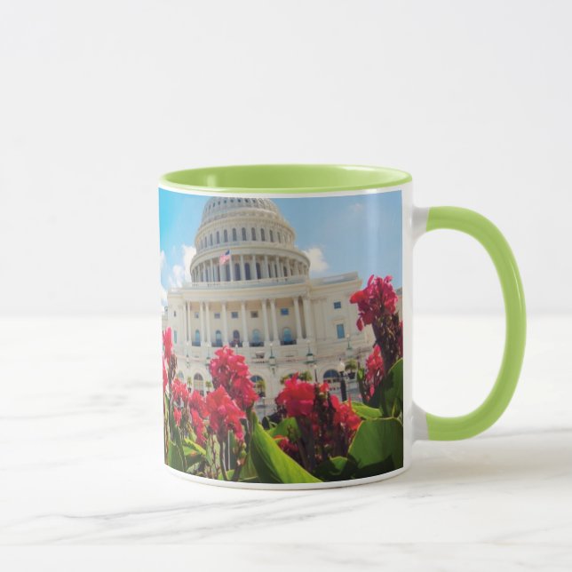 Caneca EUA, Washington DC, construção do Capitólio (Direita)