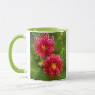 Caneca EUA, Washington, Ilha Whidbey. Montagem Dahlia