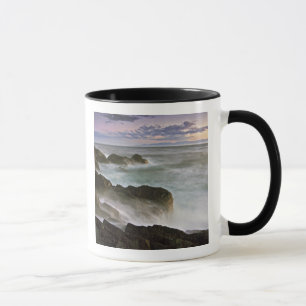Caneca EUA, Washington, Ilhas San Juan. Ondas batem