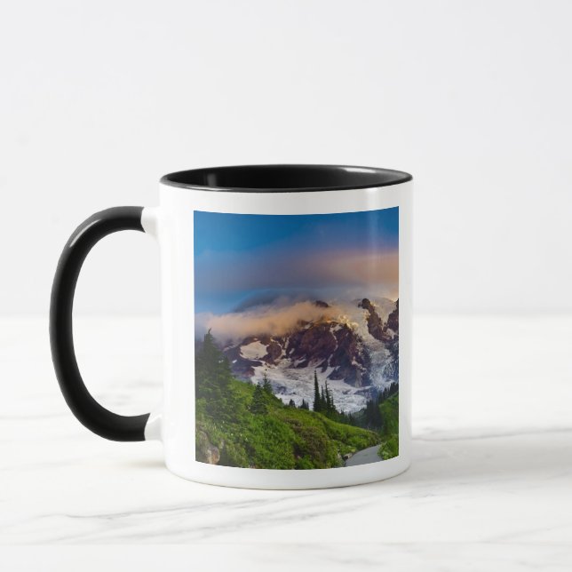 Caneca EUA, Washington, Mt. Rainier. Sol da manhã (Esquerda)