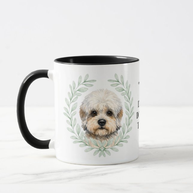 Caneca Eucalyptus Wreath Dandie Dinmont Terrier Monogram (Esquerda)
