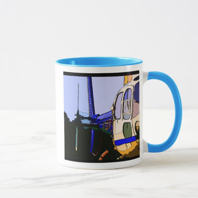 Caneca Eurocopter AS350 uma estrela (Direita)