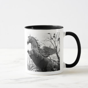 Caneca Europa, Áustria, Salzburgo. Estátua de cavalo alad