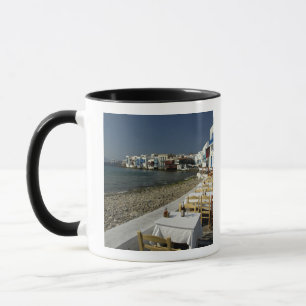 Caneca Europa, Grécia, Mykonos. Vistas da beira-mar