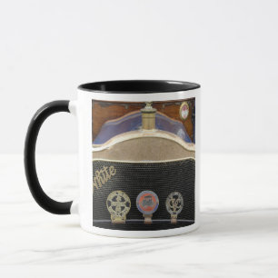 Caneca Europa, Irlanda, Dublim. Automóvel antigo, Branco
